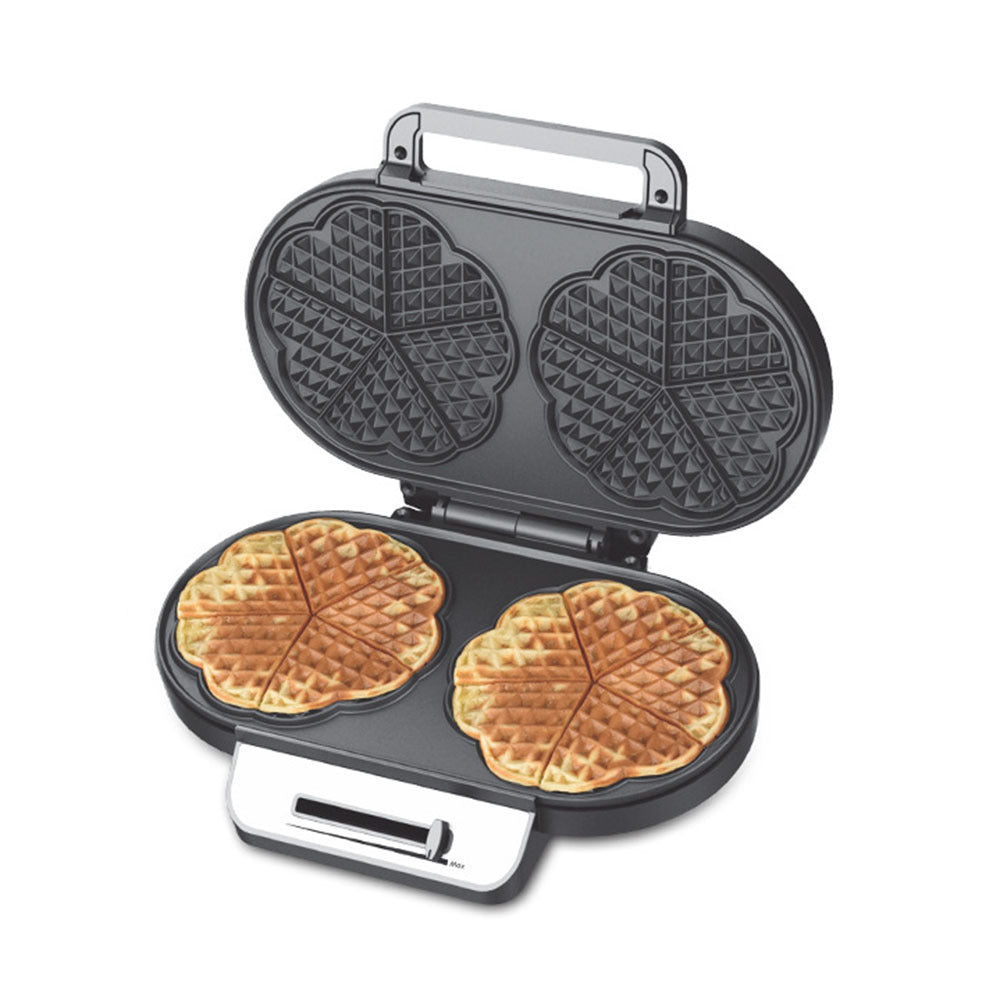 Household 110V Two-piece Double-plate Love Heart Waffle Machine Breakfast Machine Kitchen Gadgets